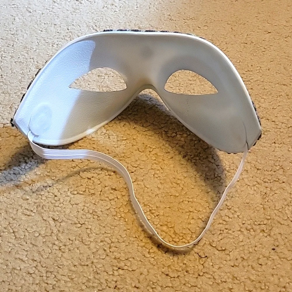 Blue & Silver Glitter Mask